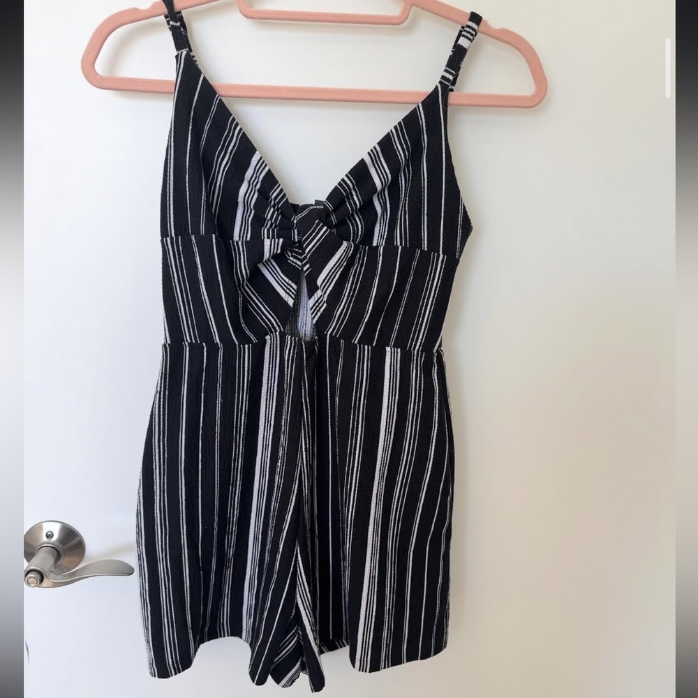 Wild Fable Black and White Striped Garment